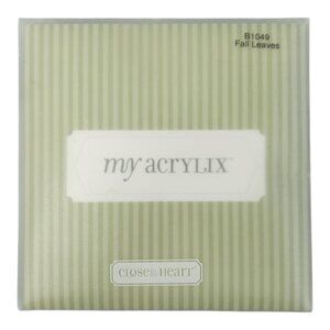 Close To My Heart My Acrylix Stamp Set Fall Leaves B1049 Halloween Thanksgiving